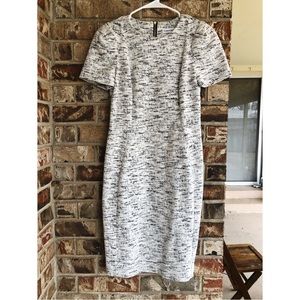 Calvin Klein Speckled Tweed Sheath Dress